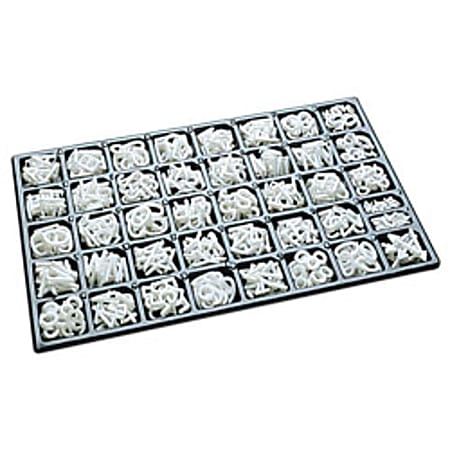 Quartet® Changeable Letters/Figures/Accessories, 1/2", Helvetica, Set Of 300 Letters/Figures