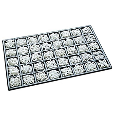 Quartet® Changeable Letters/Figures/Accessories, 1", Helvetica, Set Of 300 Letters/Figures