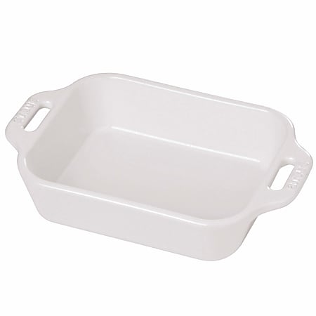 Staub Ceramic Rectangular Baking Dish, 7-1/2" x 10-1/2", White