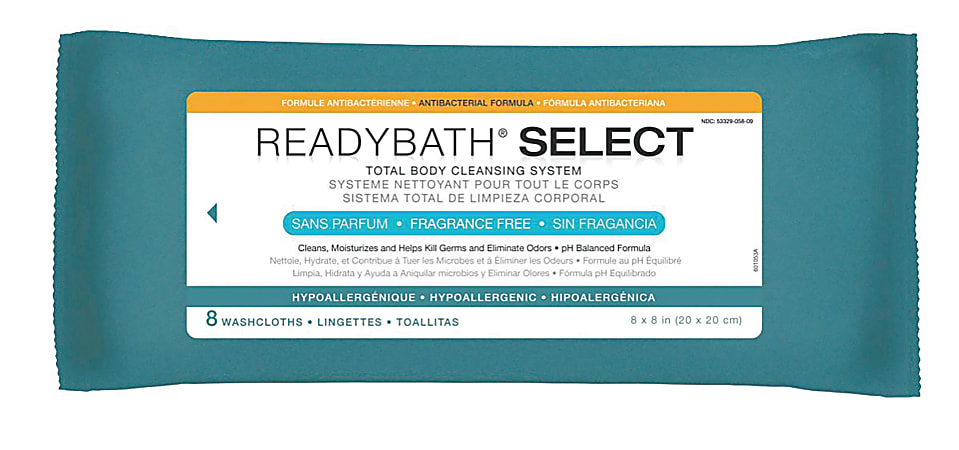 ReadyBath SELECT Medium-Weight Cleansing Washcloths,