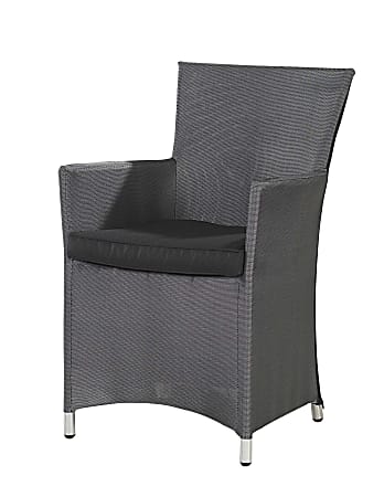 Cosco Outdoor Dining Chairs, Black/Platinum, Set Of 2