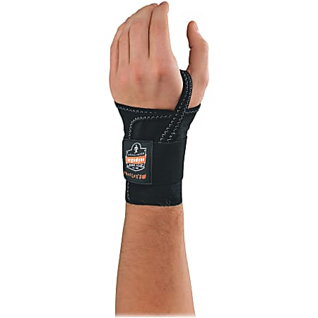 Ergodyne ProFlex® 4000 Support, Single-Strap Wrist, Left, Medium, Black