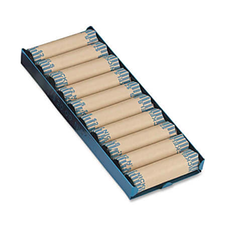 MMF Industries Aluminum Wrapped Coin Tray, Nickels, $20 Capacity, Blue