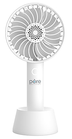 Pure Enrichment&reg; PureBreeze&trade; Personal Handheld Fan With Base, White