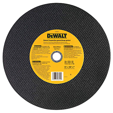 DeWalt Type 1 General Purpose Cutting Wheel, 14" Diameter