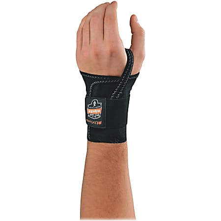 Ergodyne ProFlex® Support, 4000, Single-Strap Wrist, Left, Large, Black