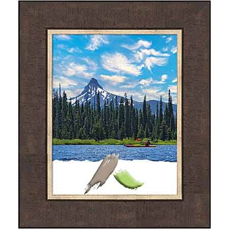 Amanti Art Lined Bronze Picture Frame, 16" x 19", Matted For 11" x 14"