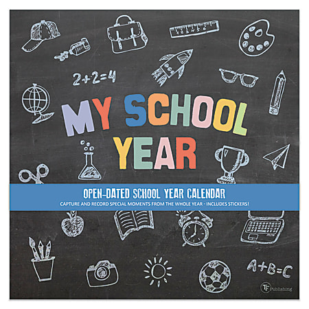 TF Publishing Undated Wall Calendar, 12" x 12", My School Year