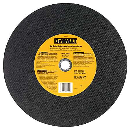 Black+Decker DeWalt Type 1 Fabrication Cutting Wheel, 14" Diameter