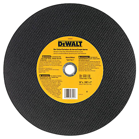 DeWalt Type 1 Fabrication Cutting Wheel, 14" Diameter