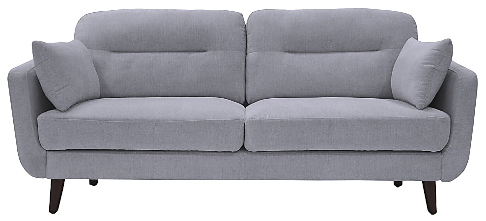 Serta Sierra Collection Loveseat Smoke GrayChestnut Office Depot