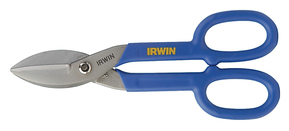 IRWIN Straight Cut Tin Snips, 10" Tool Length