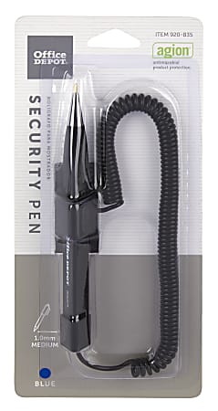Office Depot Brand Coil Security Pen With Antimicrobial Protection ...