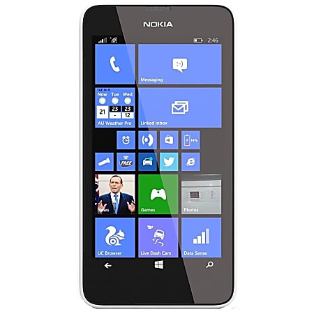 Nokia Lumia 635 RM-975 Cell Phone, White, PNN100285
