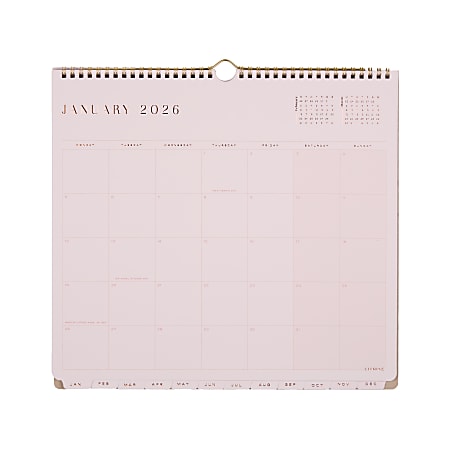 2026 Happy Planner 12 Month Desk and Wall Calendar 12 12 x 13 12 Ivory ...