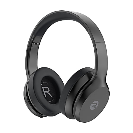 Raycon The Fitness Bluetooth® Over-Ear Noise-Canceling Headphones With Microphone, Black Steel, RBH841-23E-BLA