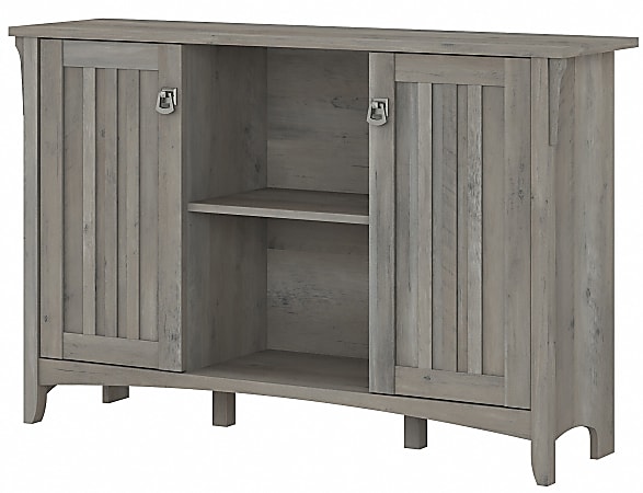 Bush Furniture Salinas Accent Storage Cabinet With Doors Driftwood