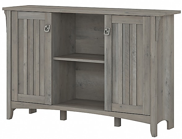 Bush Furniture Salinas Accent Storage Cabinet With Doors, Driftwood Gray, Standard Delivery