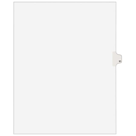 Avery® Individual Legal Dividers Avery® Style, Letter Size, Side Tab #11, Pack Of 25