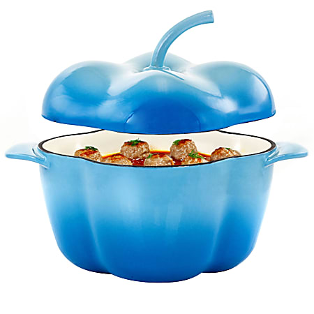 MegaChef 3-Quart Casserole Dish, Blue