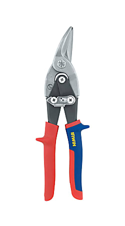 IRWIN Left Cut Compound Leverage Aviation Snips, 10" Tool Length