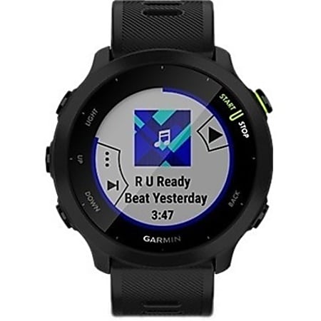 GARMIN Forerunner 55 腕時計(デジタル) Garmin Forerunner 55 Running Watch Black - Office Depot
