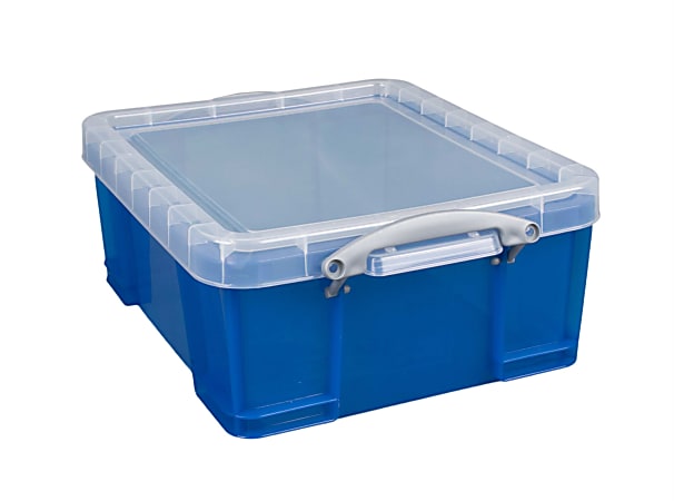 Really Useful Box Plastic Storage Container With Built In Handles