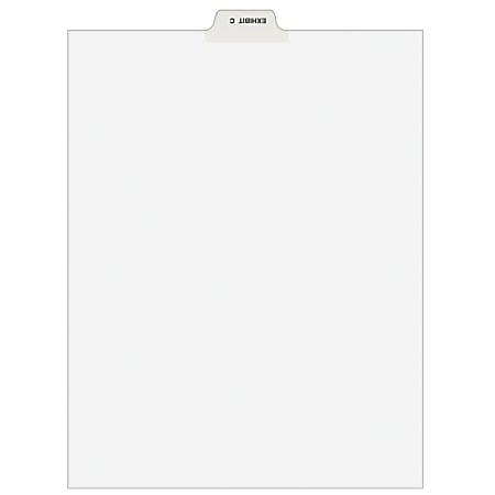Avery® Individual Legal Dividers Avery® Style, Bottom Tab, 8 1/2" x 11", EXHIBIT C, Pack Of 25
