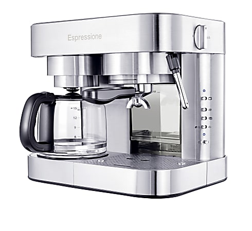 Espressione 10-Cup Combination Pump Espresso Machine, Stainless