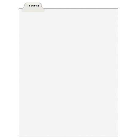 Avery® Individual Legal Dividers Avery® Style, Bottom Tab, 8 1/2" x 11", EXHIBIT E, Pack Of 25