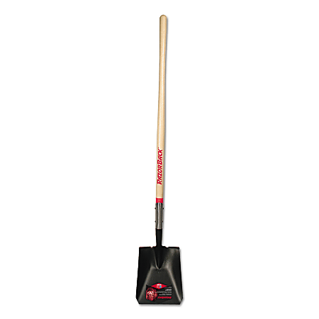 Union Tools Long Handle Square Point Shovel, 9 1/2" Width Blade