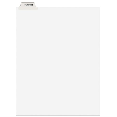 Avery® Avery-Style 30% Recycled Collated Legal Index Exhibit Dividers, 8 1/2" x 11", White Dividers/White Tabs, EXHIBIT J, Pack Of 25