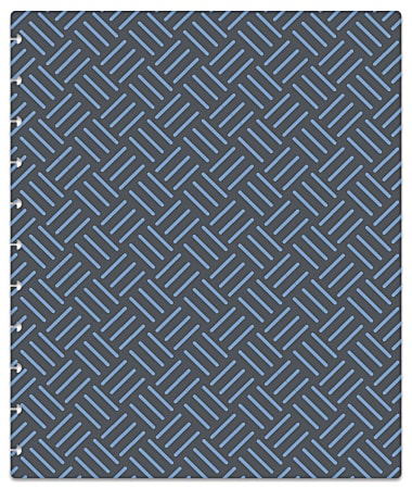 TUL® Discbound Notebook Covers, Letter Size, Blue/Gray Weave, Pack Of 2 Covers