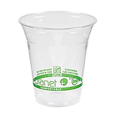 Planet+ Compostable Cold Cups, 12 Oz, Clear, Pack