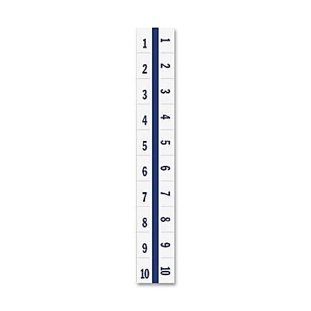 Tabbies Legal Index Divider Tabs, 1-10, Blue Edge, 10 Dividers Per Set, Pack Of 100