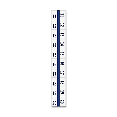 Tabbies Legal Index Divider Tabs, 11-20, Blue Edge, 10 Dividers Per Set, Pack Of 100