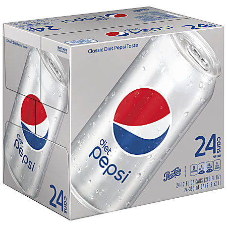 Pepsi Diet Pepsi Soda 12 Oz Pack Of 24 Bottles - Office Depot