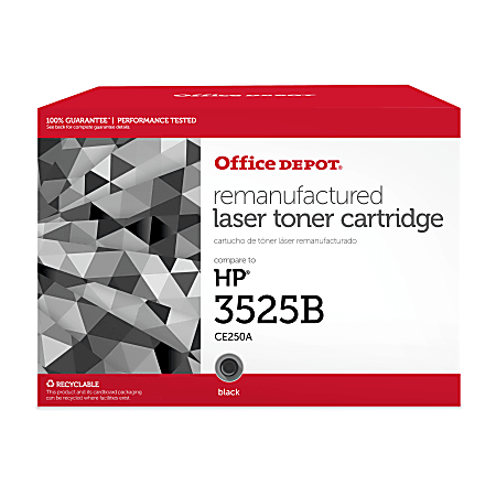 Office Depot® Brand Remanufactured Black Toner Cartridge Replacement For HP 504A, CE250A