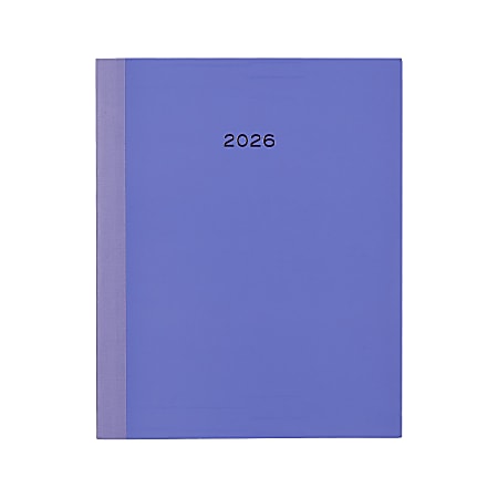 2026 Organized by Happy Planner Monthly/Weekly Classic Book Bound Soft Planner, 7-3/4" x 9-3/4", Periwinkle, January To December, PB0006C006
