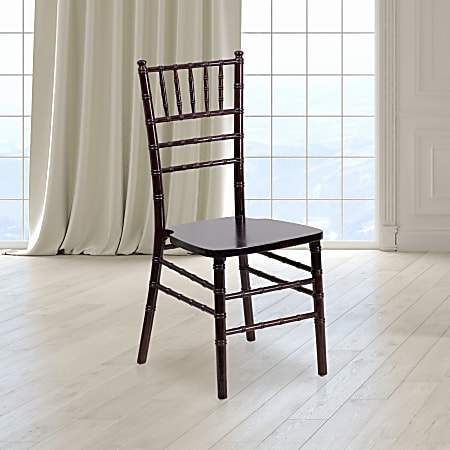 Flash Furniture HERCULES Series Chiavari Chair, Walnut