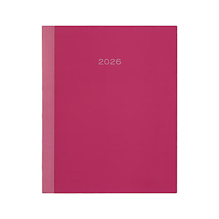 2026 Organized by Happy Planner Monthly/Weekly Classic Book Bound Soft Planner, 7-3/4" x 9-3/4", Raspberry, January To December, PB0006C007