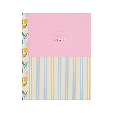 2026 Organized by Happy Planner Monthly/Weekly Classic Book Bound Soft Planner, 7-3/4" x 9-3/4", Bloom With Color, January To December, PB0006C002