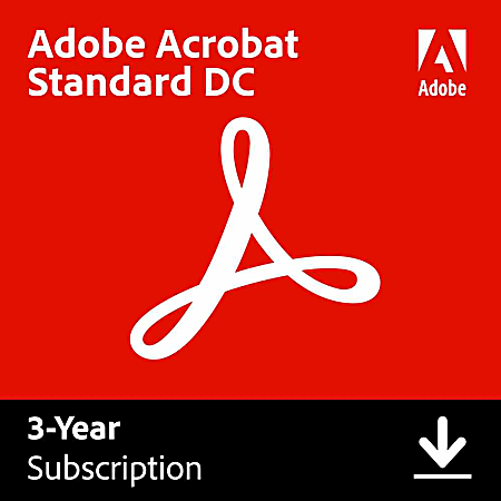 Adobe® Acrobat® Standard DC- 3 Year, For Windows®