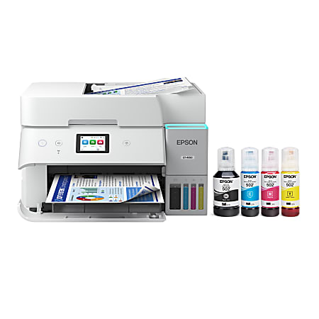 Epson EcoTank ET-4950 Wireless All-in-One Color Supertank Printer &ndash; White