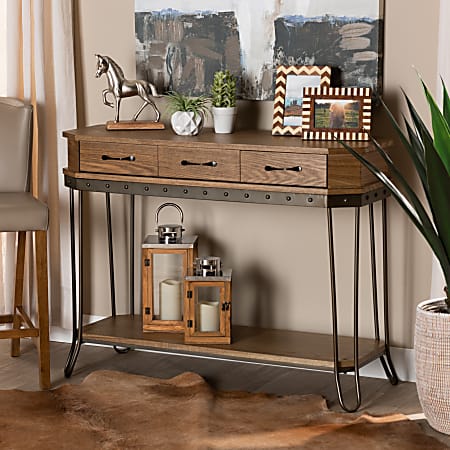 Baxton studio console table best sale