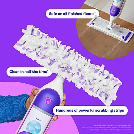 thumbnail image 2 of 6 Pack Reusable Microfiber Mop Pads For Swiffer Power Mop - Refills 2 of 5