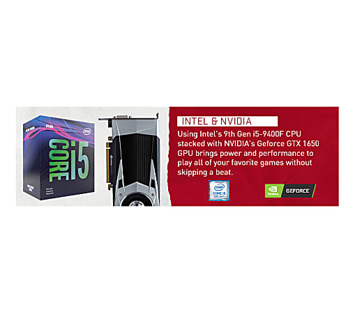 iBUYPOWER Gaming Desktop PC 9th Gen Intel Core i5 8GB Memory 1TB