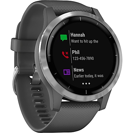Garmin vi&shy;voactive 4 GPS Watch- Touchscreen - Bluetooth