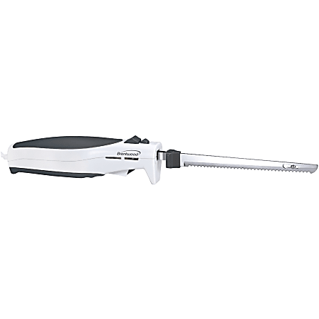 Brentwood TS-1010 7-Inch Electric Carving Knife, White - Carving Knife -  Carving - Dishwasher Safe - White