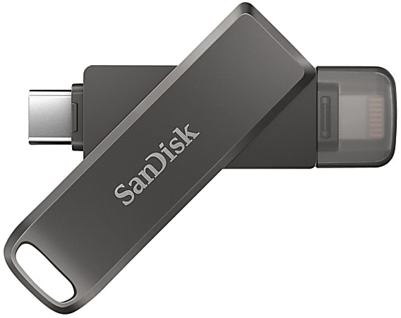 SanDisk iXpand Flash Drive Luxe For iPhone and USB Type C Devices